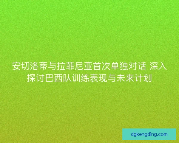 安切洛蒂与拉菲尼亚首次单独对话 深入探讨巴西队训练表现与未来计划